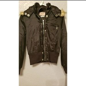 Black puffer jacket